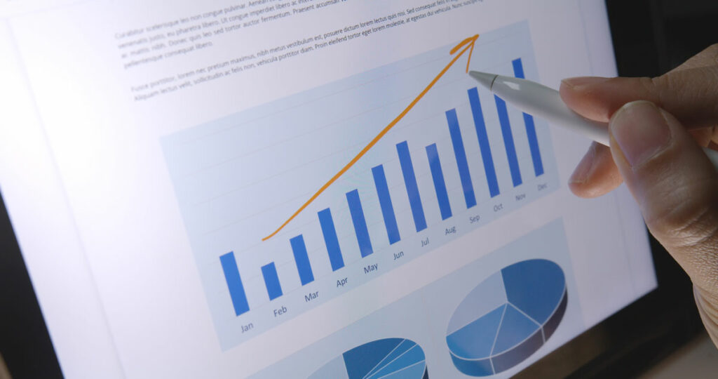 grafico che mostra la crescita di posizionamento